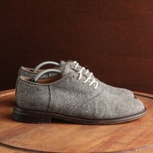 Band of Outsiders Oxfords Womens SZ EU 39 US 8.5-9 Gray Felted Wool Shoes Italy